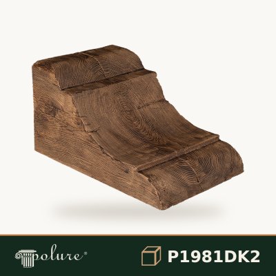 Consola Decorativa si Grinda Rustica din Poliuretan 29x35x55 cm