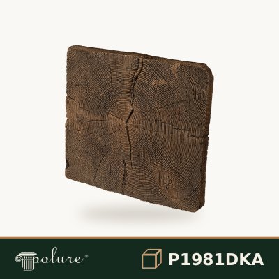 Capac Grindă Decorativă Poliuretan 30x34x3 cm Textură Lemn