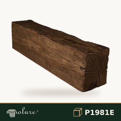 Grindă decorativă rustică 20x25 cm din poliuretan