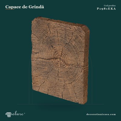 Capăt decorativ grindă din poliuretan 25x20x3 cm