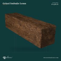 Grindă Decorativă Poliuretan Aspect Lemn Rustic 26x26 cm
