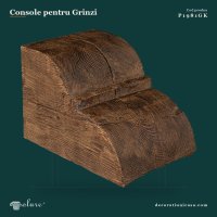 Consolă Decorativă Poliuretan Aspect Lemn Rustic 26x27x35 cm
