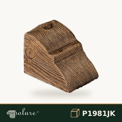 Consolă Grindă Rustic 5x5x7 cm Poliuretan Decorativă