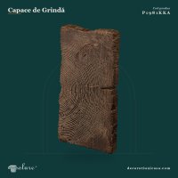 Capac Decorativ Grindă Poliuretan Aspect Lemn 30x16x3 cm