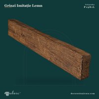 Grindă Decorativă Imitație Lemn 8x16 cm 3 Metri Poliuretan