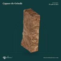 Capăt de Grindă Rustic din Poliuretan 15x7x3 cm