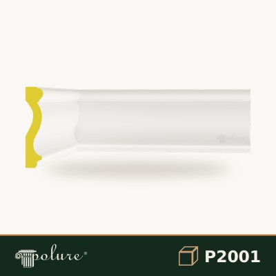 Brâu Decorativ Neted din Poliuretan 12 cm pentru Perete