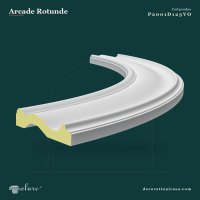 Arcadă Curbă Rotundă din Poliuretan 3x93 cm Decorativă