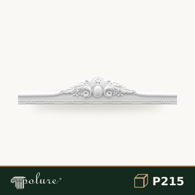 Fronton Decorativ Poliuretan 5x128x23 cm Uși și Ferestre