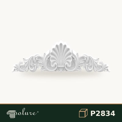 Coroana Decorativa din Poliuretan cu Scoica 10x85 cm