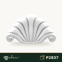 Fronton Decorativ Model Scoica din Poliuretan 77x45 cm