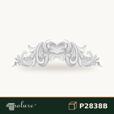 Fronton Decorativ din Poliuretan 108 cm pentru Uși și Ferestre