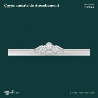 Coronament Decorativ Fereastră Poliuretan 26x240 cm Fronton