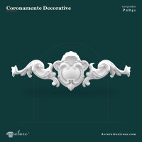 Coroana Decorativa Poliuretan 154 cm Fronton Clasic