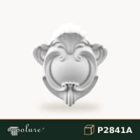 Fronton Decorativ Poliuretan 19x47x52 cm cu Volute