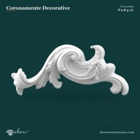 Fronton Decorativ Poliuretan 66x28 cm Pentru Uși și Ferestre