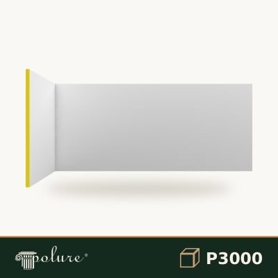 Panou Decorativ din Poliuretan Neted pentru Perete 63x288 cm