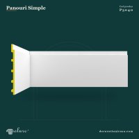 Panou Decorativ 3D Perete din Poliuretan 45x250x3 cm
