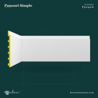 Panou Perete Poliuretan Neted 45x240 cm Model Drept