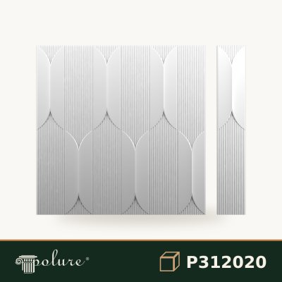 Panou Decorativ Reliefat Arcuit Poliuretan 120x20 cm