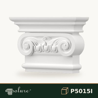 Capitel Pilastru Poliuretan Model Ionic 6x21x15 cm