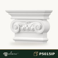Capitel Pilastru Poliuretan Model Ionic 6x21x15 cm