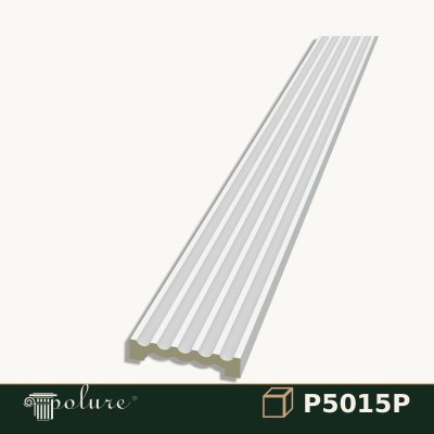 Pilastru Decorativ Canelat din Poliuretan 3x15x240 cm