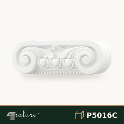Capiteliu Ionic din Poliuretan pentru Pilastru 7x24 cm
