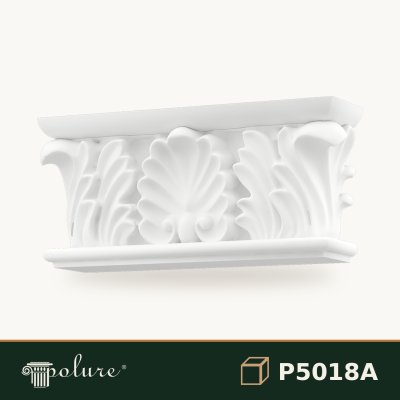 Capitel Pilastru Decorativ din Poliuretan 6x23x11 cm