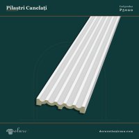 Stâlp Pilastru Canelat din Poliuretan 3x20x240 cm Decorativ