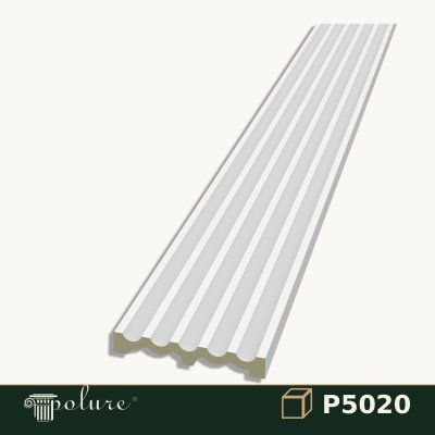 Stâlp Pilastru Canelat din Poliuretan 3x20x240 cm Decorativ