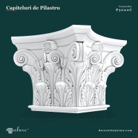 Capitel Pilastru Poliuretan 36x36x28 cm Motiv Clasic