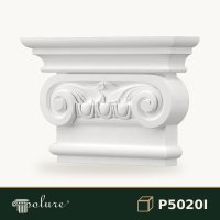 Capitel Pilastru Stil Ionic din Poliuretan 7x28x19 cm Decoratiuni