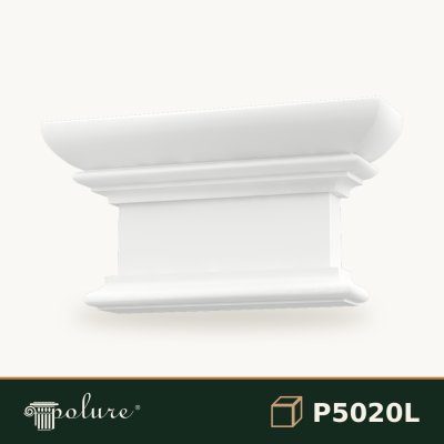 Capitel Poliuretan Pilastru Decorativ 8x32x17 cm