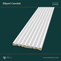 Pilastru Decorativ Canelat din Poliuretan 3x30x240 cm
