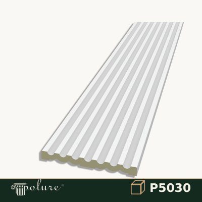 Pilastru Decorativ Canelat din Poliuretan 3x30x240 cm