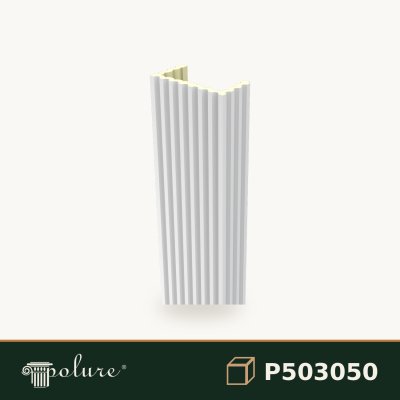 P503050 Pilastru canelat 15x30x240 cm, produs decorativ din poliuretan, fotografie produs