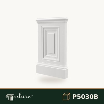 Baza Soclu pentru Pilastru din Poliuretan 5x34x56 cm