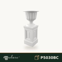 Ghiveci Decorativ Cu Soclu Clasic 48x48x107 cm Poliuretan