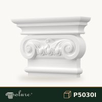 Capitel Pilastru Ionic din Poliuretan 9x42x29 cm
