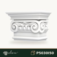 Pilastru decorativ cu capitel ionic din poliuretan 21x42x29 cm – P5030I50