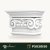 P5030I50 Pilastru decorativ cu capitel ionic din poliuretan 21x42x29 cm, vedere produs