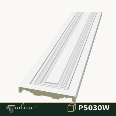 Pilastru din Poliuretan Neted pentru Perete 3x30x240 cm