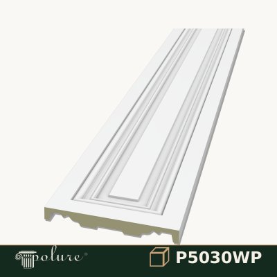 Pilastru din Poliuretan Neted pentru Perete 3x30x240 cm
