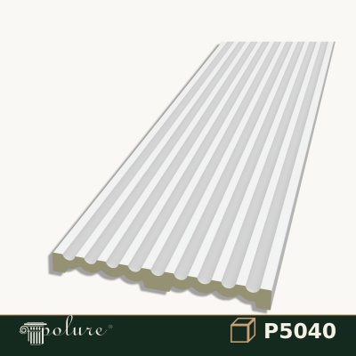 Pilastru Canelat din Poliuretan 4x40x240 cm Decorativ