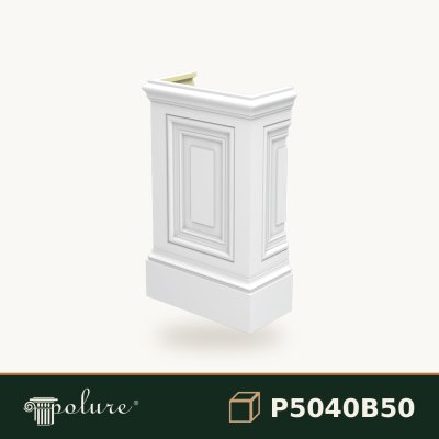 P5040B50 Produs decorativ din poliuretan pentru pilastru 23x45x75 cm, fotografie produs