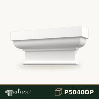 Capitel Pilastru din Poliuretan P5040DP 13x56x26 cm Modul Clasic