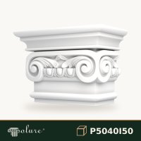 Capitel ionic pentru pilastru din poliuretan 30x60x41 cm – P5040I50