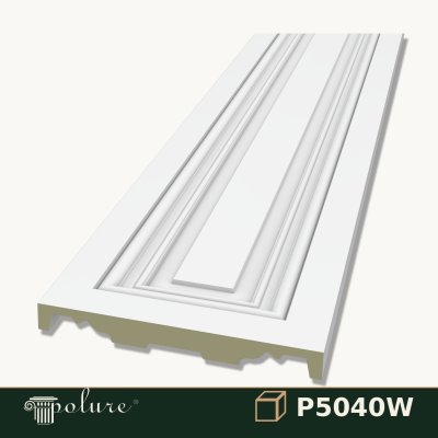 Pilastru din Poliuretan cu Panel Decorativ 4x40x240 cm
