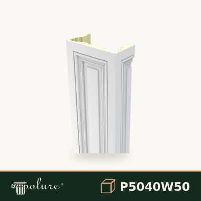 P5040W50 Pilastru din Poliuretan 20 x 40 x 240 cm pentru pereți, fotografie produs
